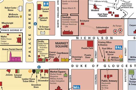 street map of colonial williamsburg.